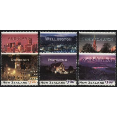 NOVA ZELÂNDIA, 1995, PAISAGENS, CIDADES, YV#1342-47, MNH